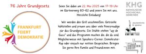 Frankfurt feiert Demokratie – Banner 2025_